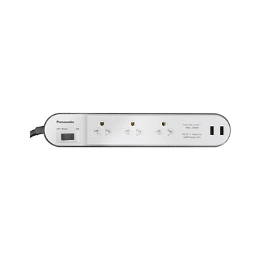 Ổ cắm có dây 3 ổ cắm 2 USB - 2.1A 3m Panasonic WCHG243322W-VN