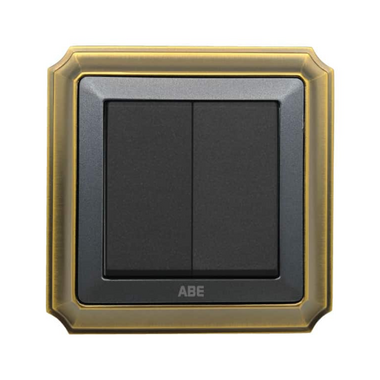 Công tắc điện đơn ABE BRONZE B1X-21C màu xám