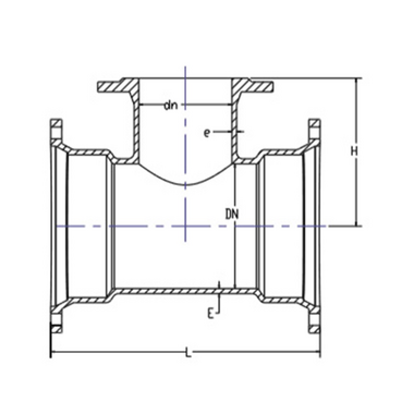 Tê FFB Shin Yi TFFB-450200-450-KNG kiềng ngàm