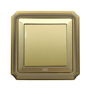 Công tắc điện đôi ABE BRONZE B1V-12C màu vàng