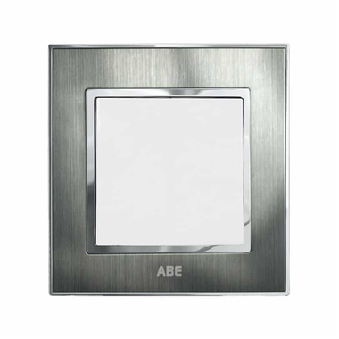 Công tắc đơn 2 chiều ABE SATIN S1B-12CT màu bạc