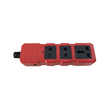 Ổ cắm 10m 3 lỗ Điện Quang ĐQ ESKHP 3RB 10M màu đỏ đen