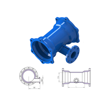 Tê xả cặn FFB Shin Yi TXCFFB-500500-560-NK nong kiềng