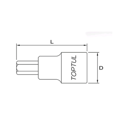 Vít lục giác 3/8inch Toptul BDDA1210