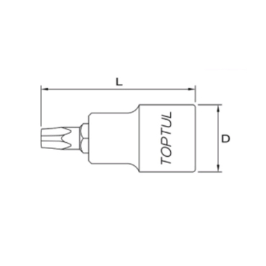 Vít sao lỗ 1/2inch Toptul BCNA1650