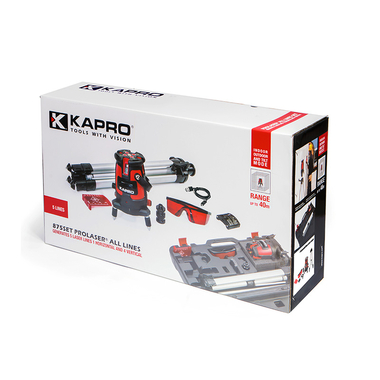 Bộ thiết bị cân mực laser KAPRO 875S SET màu đỏ kèm giá đỡ