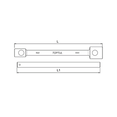 Cờ lê 2 đầu tuýp Toptul CTIB3821