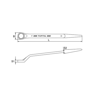 Cờ lê đuôi chuột 44mm Toptul AAAS4444