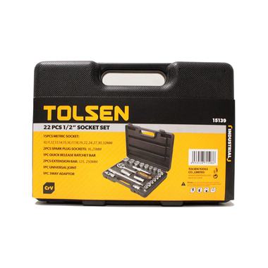 Bộ típ 22 chi tiết 1/2 inch Tolsen 15139