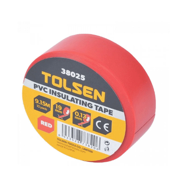 Băng keo điện 9,15m màu đỏ Tolsen 38025