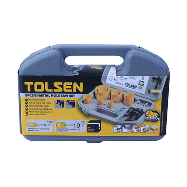 Bộ 9 vòng khoét lỗ sắt Tolsen 75861