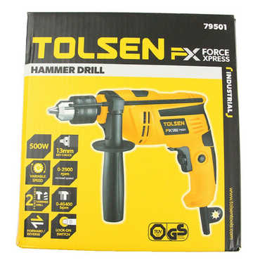 Máy khoan tác động 500W/13mm X-tip Tolsen 79501