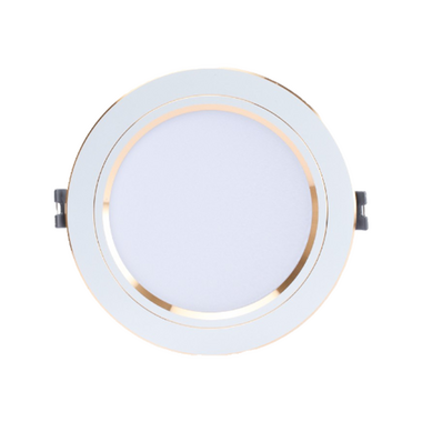 Đèn Led Downlight Rạng Đông AT10 110/9W ánh sáng trắng (viền vàng)