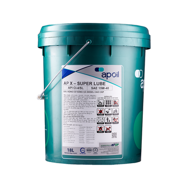 Dầu động cơ Saigon Petro X-Super Lube APCI4/SL20W5018 (xô 18 lít)