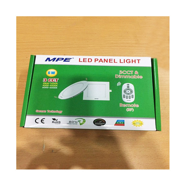 Đèn Led Panel tròn âm trần 6W 3 chế độ MPE RPL-6/3C