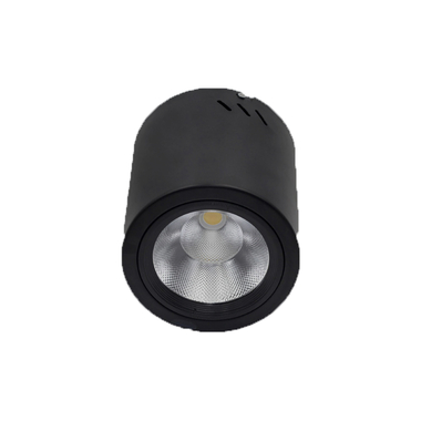 Đèn lon nổi 12W Euroto LN72 vỏ màu đen (ánh sáng trung tính)