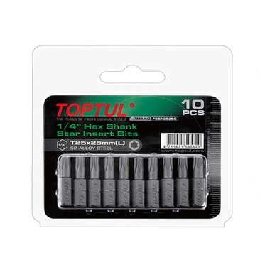 Toptul FSGA0825G 1/4inch star screwdriver set