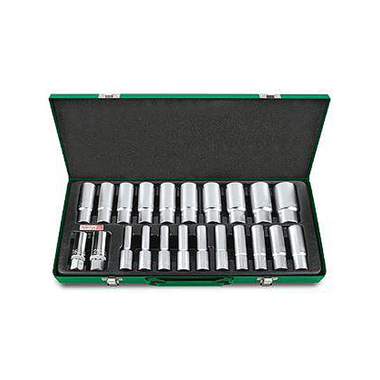 Bộ tuýp bông dài 1/2inch Toptul GAAD2202 (22 chi tiết)