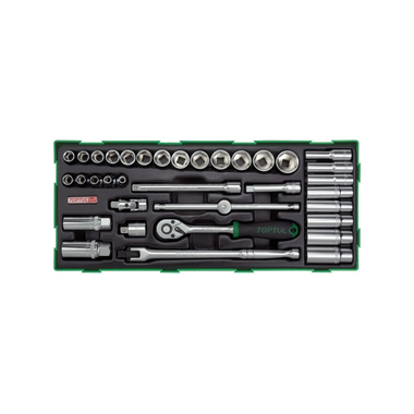 Bộ tuýp và cần xiết 3/8inch Toptul GTB35030 (35 chi tiết)