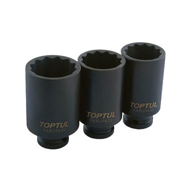 Đầu tuýp bông 1/2inch Toptul KABJ1636 đen
