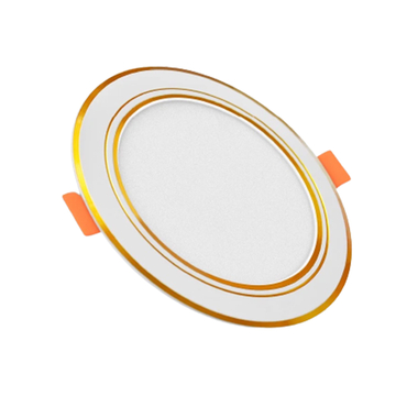 Bộ đèn Led Panel tròn đổi màu 7W Điện Quang ĐQ LEDPN04 077CS Go90 viền vàng