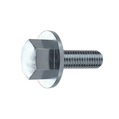 Hex Flange Bolts Flanged Metric M12x1.25x30mm Class 10.9 Steel Zinc Plated Fully Threaded