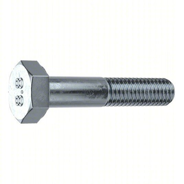 Standard Hex Head Bolts Metric M8x1.25x75mm Class 8.8 Steel Zinc Plated Partially Threaded