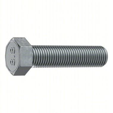 Standard Hex Head Cap Screws Metric M8x1.25x40mm Not Graded Stainless Steel Plain Partially Threaded