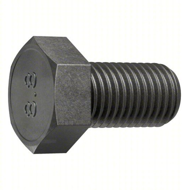 Standard Hex Head Cap Screws Metric M6x1x40mm Class 8.8 Steel Black Oxide Fully Threaded