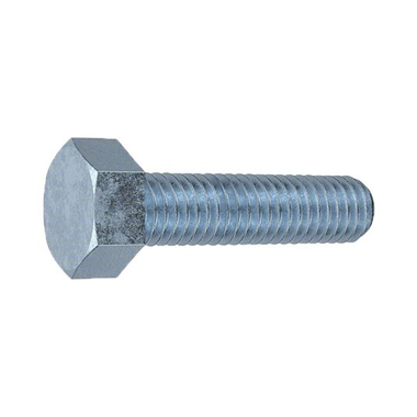 Standard Hex Head Cap Screws Metric M12x1.75x55mm Not Graded Steel Zinc Plated Fully Threaded