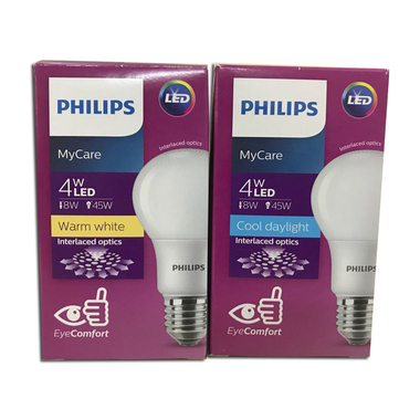Bóng đèn LED bulb My Care 4-40W  E27 Philips 4-40W E27 P45 APR