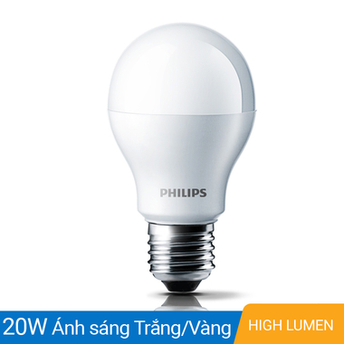 Bóng đèn LED bulb 20W Philips Hi-Lumen 20W E27 A67