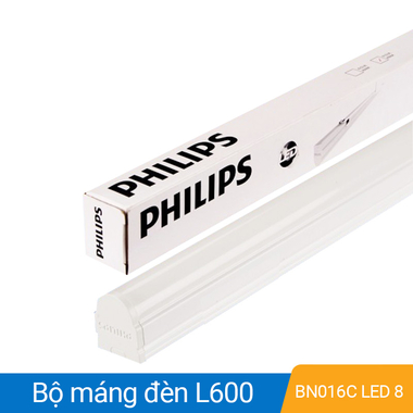 Bộ máng đèn LED T8 Philips BN016C LED8 L600