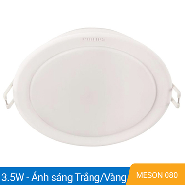 Đèn LED âm trần tròn 3.5W Philips 59200 MESON 080 3.5W