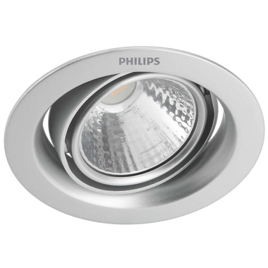 Đèn LED góc chiếu 2 trục âm trần 3W màu bạc Philips 59774 Pomeron 070 3W bạc SI