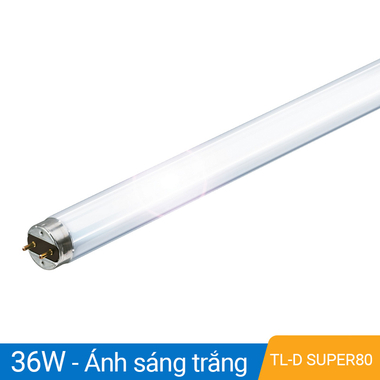 Bóng đèn tuýp huỳnh quang T8 36W Philips TL-D Super80 36W 1SL/25