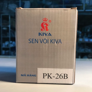 Van chữ thập Kiva PK-26B đồng thau mạ crome, lõi thường, tay vặn