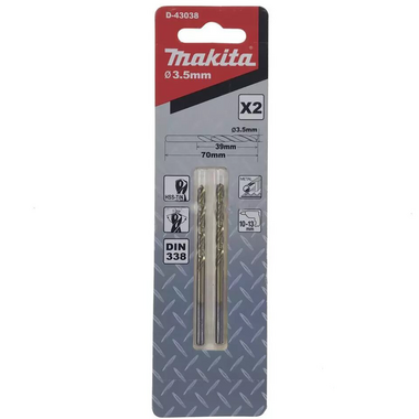 Mũi khoan kim loại HSS-TiN 3.5mm MAKITA D-43038 2cái