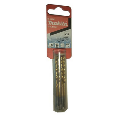 Mũi khoan kim loại HSS-TiN 4.2mm MAKITA D-43343 10cái
