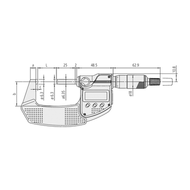 Panme đo ngoài điện tử 25-50mm Mitutoyo 293-231-30