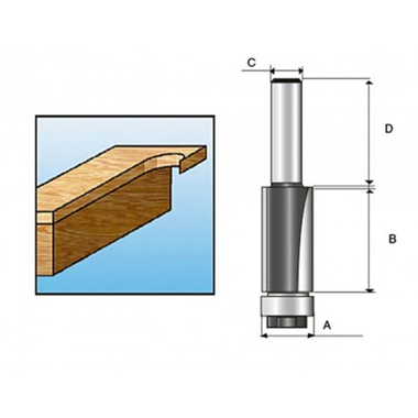 Mũi cắt mép thẳng ổ bi MAKITA D-09472