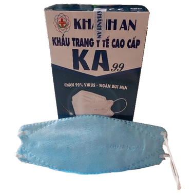 Khẩu trang y tế Khánh An KA99 màu xanh (30 cái/hộp)