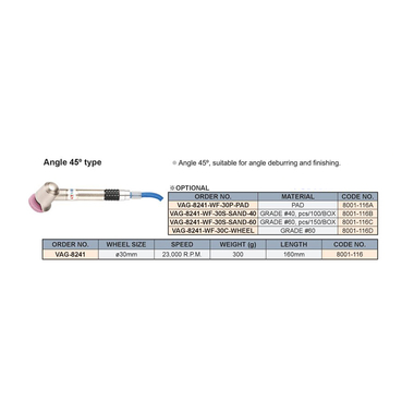 Máy mài khí nén cầm tay Vertex VAG-8241