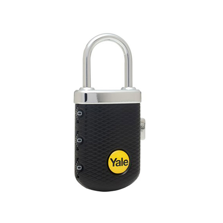 Khóa TSA du lịch 3 số màu đen Yale YP3/31/123/1K