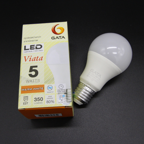 Bóng đèn LED 5W đuôi E27 Gata TL01-5W ánh sáng vàng