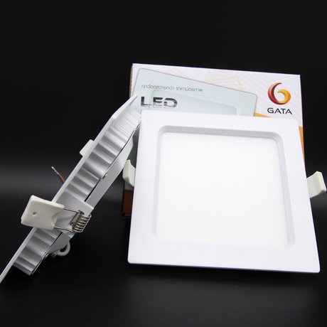 Gata TL02-S49W 4" 9W square recessed LED bulb, yellow light