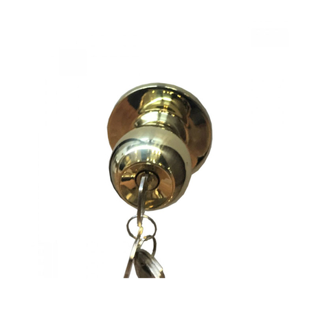 Khóa tay nắm tròn dòng CA màu đồng bóng Yale VCA5247US3