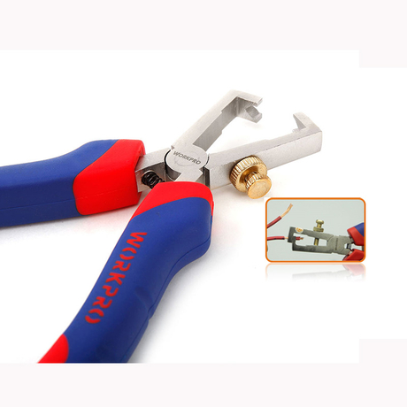 Wire stripping pliers 6 inches/160mm Workpro W031011