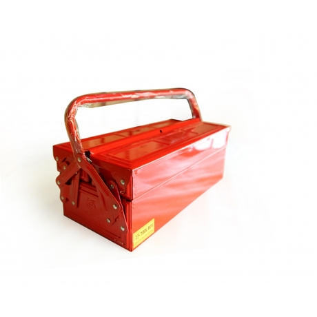 Hộp đựng dụng cụ 3 ngăn màu đỏ 17.71x7.87x6.29cm Mitsana 06151-MSN-0012