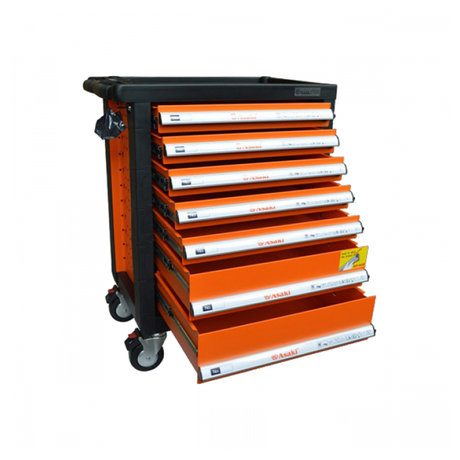 Asaki AK-9971 7-compartment tool cabinet